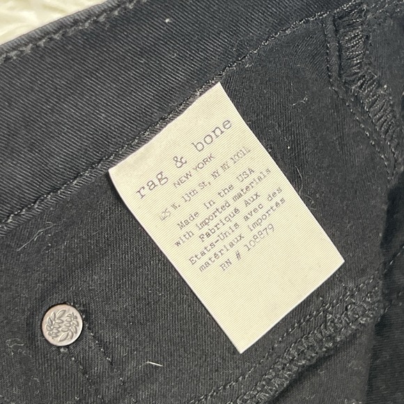 Rag & Bone Skinny Jeans Women's‎ Size 31 Dark Wash Mid Rise Roica Comfort Casual - Picture 5 of 11